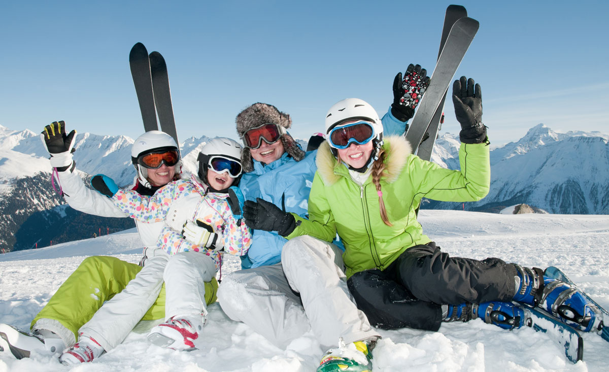 Familien-Skiurlaub und Hüttenurlaub im Chalet an der Piste.
