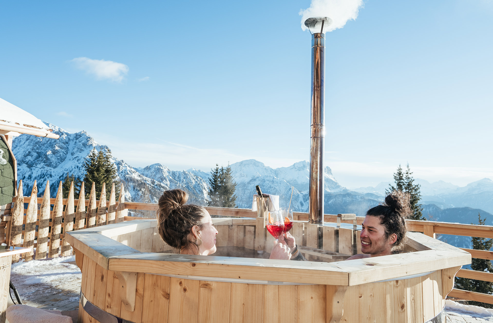 Skiurlaub in Südtirol in den Graziani Lodges und Chalets am Kronplatz